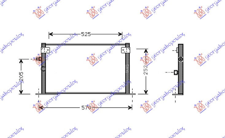 HLADNJAK KLIME 2.0/2.4cc DIZEL (520x300)