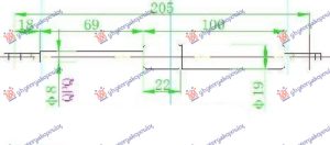 AMORTIZER SEDISTA (205L-700N)