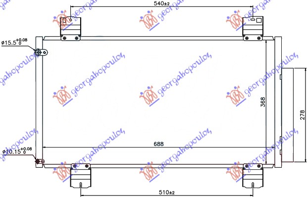 HLADNJAK KLIME 2.2 CDTi (685x37x16)