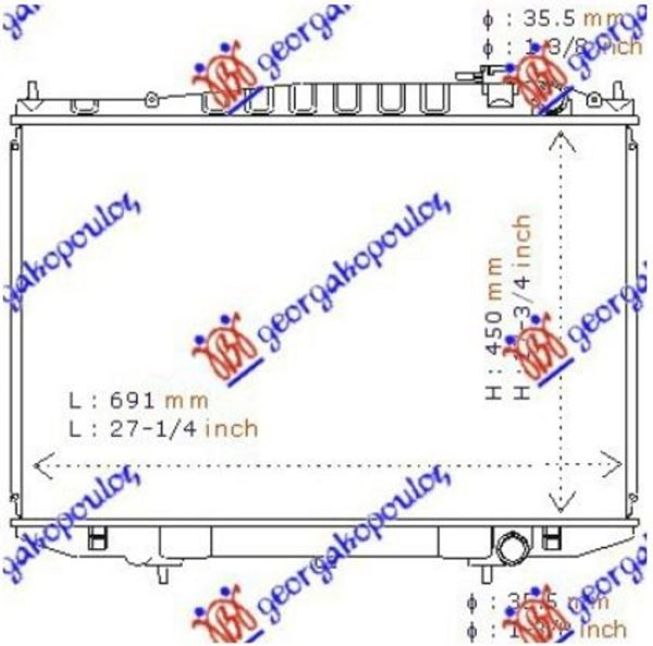 RADIATOR PETROL (450x685) (KOYO)