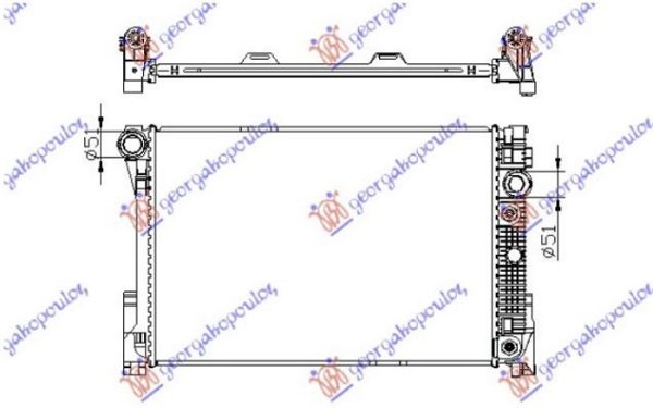 HLADNJAK MOTORA 1.8/2.5/3.0i 16V 24V (AUTO) (64x43) (KOYO)