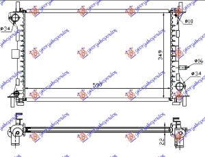 HLADNJAK MOTORA 1.4/1.6/1.8 (+/-AC) (60x35.8) (VALEO)