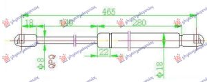 AMORTIZER GEPEK VRATA 3/5 VRATA -02 (455L-680N)