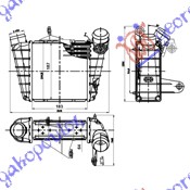 HLADNJAK INTERKULERA 1.8 TURBO BENZIN - 1.4-1.9 TDi DIZEL (185x190x65)