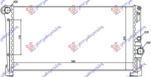 HLADNJAK MOTORA 1.3JTD (58x31x3.8) (MARELLI TIP)