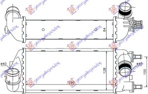HLADNJAK INTERKULERA 1.3 JTD -09 - BENZIN (29x13x6.5)