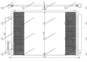 HLADNJAK KLIME 0.9 1.2 1.4 8/16V - 1.3 JTD (510x370)