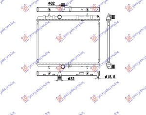 HLADNJAK MOTORA BENZIN/DIZEL (380x550x26) (VALEO)