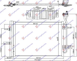 HLADNJAK KLIME 1.4/1.6/1.8 BENZIN (484x353x16) 09-