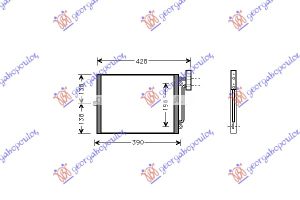 HLADNJAK KLIME 2.5/2.7/3.2 BENZIN (33x275x16)