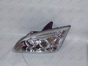 HEAD LAMP SET EAGLE EYES CHROME