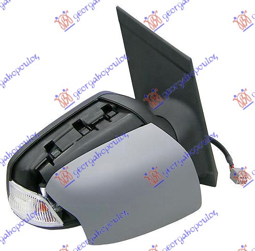 DOOR MIRROR ELECTRICAL HEATED PRIMED (W/SIDE LAMP) (A QUALITY) (CONVEX GLASS)