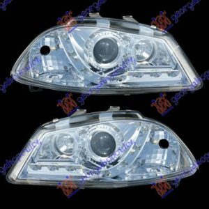 HEAD LAMP SET CHROME A5 TYPE