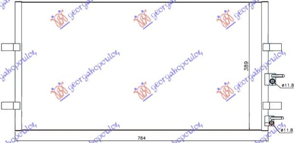 CONDENSER PETROL/DIESEL (722x388) (KOYO)
