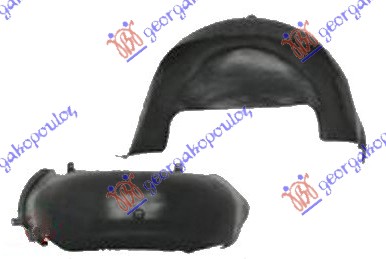 ZADNJE POTKRILO PLASTICNO LEVO
