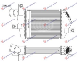 HLADNJAK INTERKULERA 2.5 TD (275x204x50)