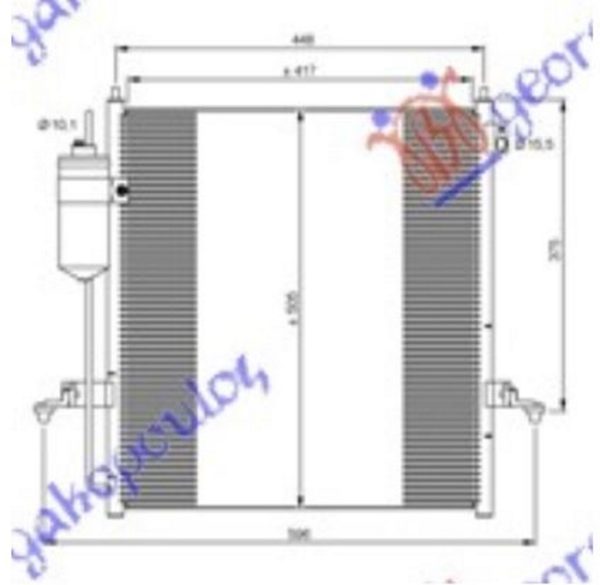CONDENSER 2.5 TURBO DIESEL (43x42) (KOYO)