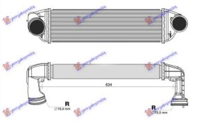 HLADNJAK INTERKULERA 2.0-3.0 D DIZEL (540x160x62)