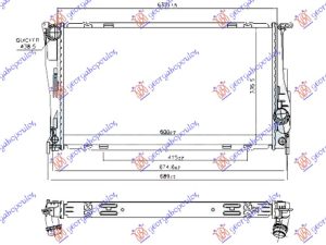RADIATOR 3.0 (135i) PETROL AUTOMATIC (600x340x32) (KOYO)