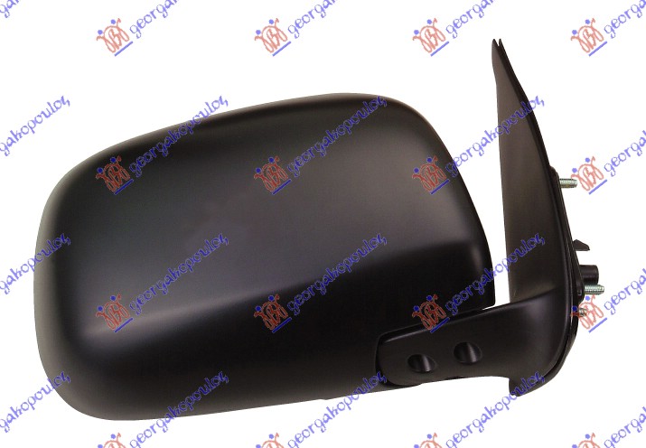 DOOR MIRROR MANUAL BLACK (A QUALITY) (CONVEX GLASS)