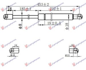 AMORTIZER GEPEK VRATA KARAVAN (450L-550N)