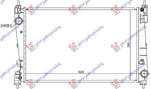 HLADNJAK MOTORA 1.4i 16V TURBO (A14NEL) (62x39) 12-