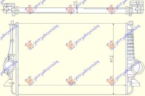 HLADNJAK INTERKULERA 1.9-2.0 Tdi (632x415x26) 02-