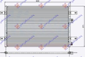 HLADNJAK KLIME BENZIN/DIZEL (545x368x20) 96-2000
