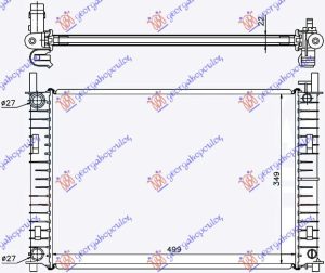 RADIATOR 1.3 PETROL +/-AC (500x356) (KOYO)