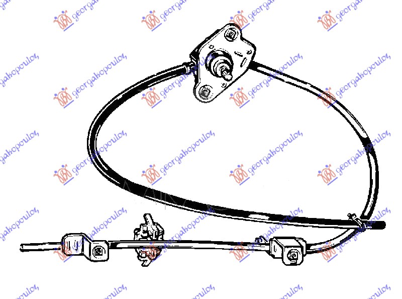 REAR WINDOW REGULATOR MANUAL (A QUALITY)