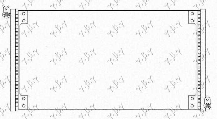 HLADNJAK KLIME 1.2/1.6 16V (547x310x18) 2001- (NISSENS)
