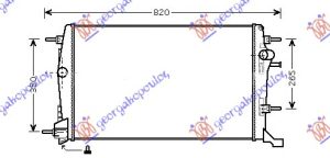 HLADNJAK MOTORA 1.6/2.0 DCi (+/-AC) (65x43x34)