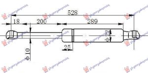 AMORTIZER GEPEK VRATA (528L-600N)