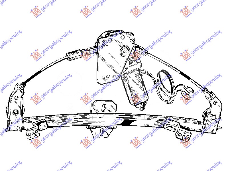 FRONT WINDOW REGULATOR ELECTRICAL 5D