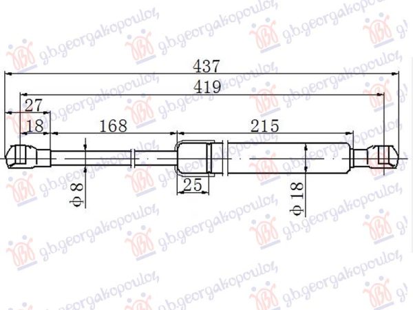 AMORTIZER HAUBE (419L-290N)
