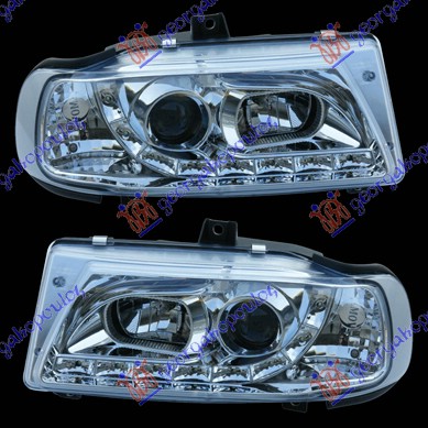HEAD LAMP SET A5 TYPE CHROME