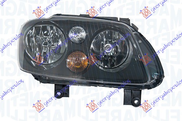 HEAD LAMP BLACK (MARELLI) (W/PROJECT)