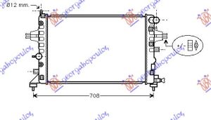 RADIATOR 1.2-1.4-1.8 PETROL MANUAL/AUTOMATIC (600x360) TUBE DIAGONAL (KOYO)