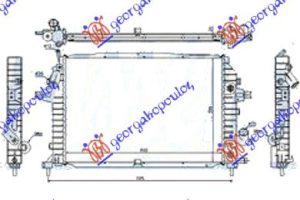 RADIATOR 1.7-1.9CDTi 2.0i OPC +/-AC AUTOMATIC (600x410) (VALEO)
