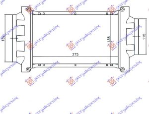HLADNJAK INTERKULERA 1.6-16V S-SWORKS (275x158x40)
