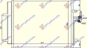 HLADNJAK KLIME 1.6/1.8 BENZIN - 2.0 TDCi (580x46.5x16)