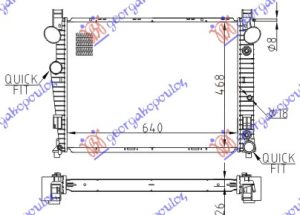 RADIATOR 2.8-3.2 PETROL-3.2 DIESEL AUTOMATIC (640x460) (MAHLE BEHR)