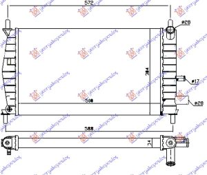 RADIATOR 1.1-1.3CC (500x310) (VALEO)