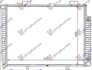 RADIATOR 2.0-2.3 PETROL - 2.2 DIESEL MANUAL/AUTOMATIC +/-AC (640x490) (MAHLE BEHR PREMIUM LINE)
