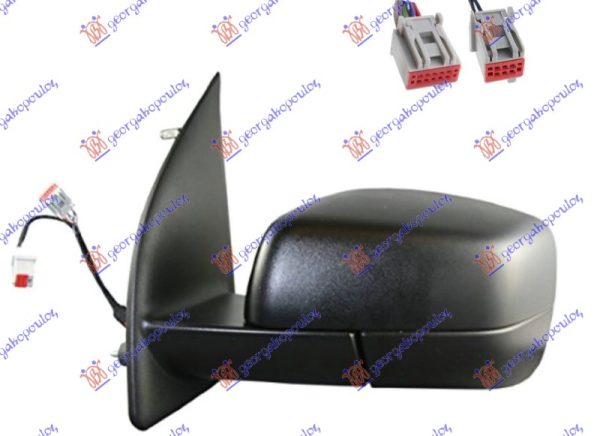 DOOR MIRROR ELECT. HEATED FOLD. PRIMED (WITH MEMORY & FOOT LAMP & SENS) (13 PIN) (A QUALITY) -11 (CONVEX GLASS)