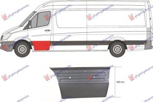 OPLATA PREDNJIH VRATA DONJA (DUZINA 89cm VISINA 47cm) LEVO