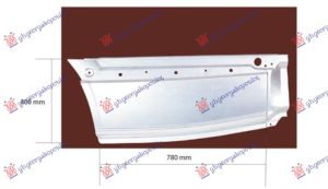 KRAJ ZADNJEG BLATOBRANA (ZADNJI DEO) (4300mm) LEVO