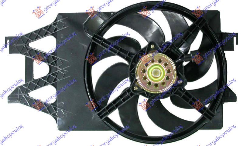 VENTILATOR HLADNJAKA KOMPLET (BENZIN/DIZEL) (-AC)