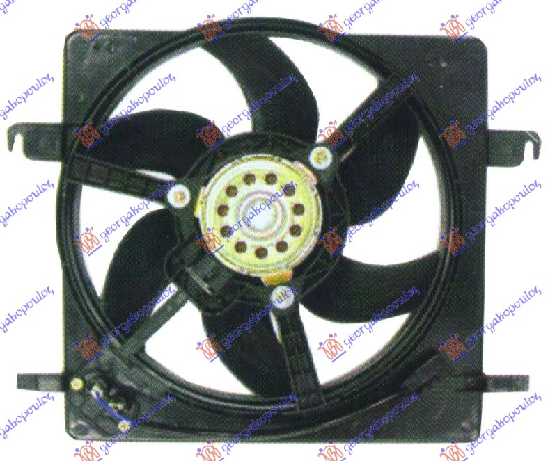 VENTILATOR HLADNJAKA KOMPLET (BENZIN) (+AC)