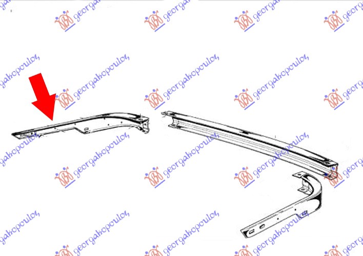 REAR BUMPER END